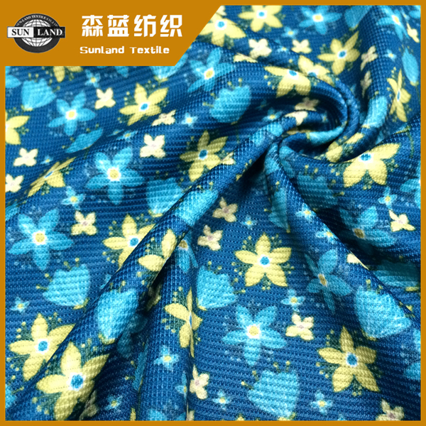 印花楼梯布 Printing spandex ottoman fabric