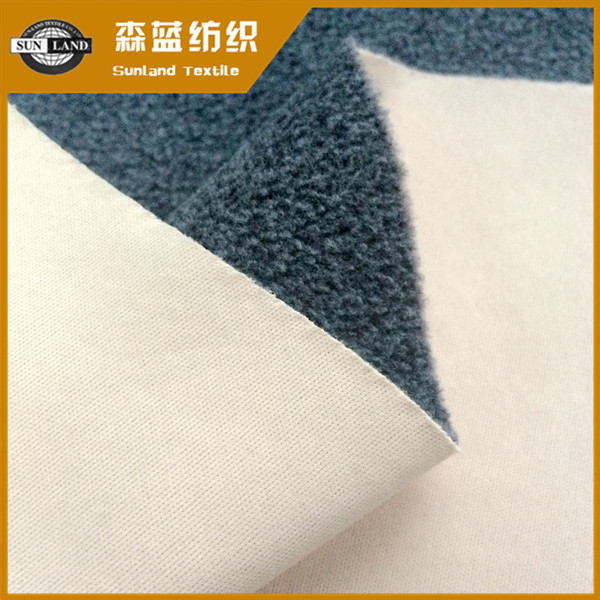 苏州50D平布复合摇粒绒 50D interlock bonded polar fleece