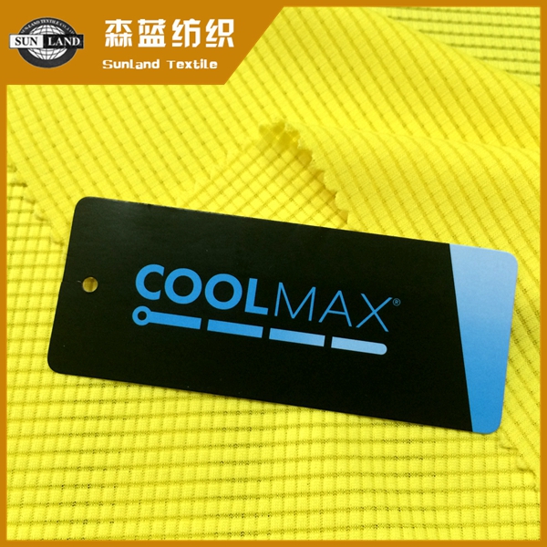 常熟吸排格子布 Coolmax waffle fabric