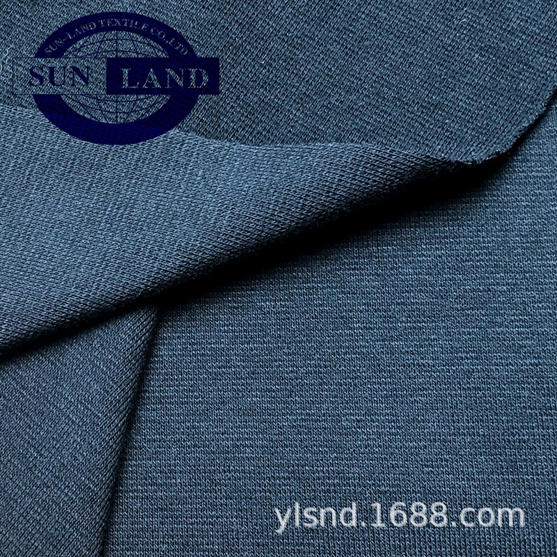 青海DC029针织精梳棉氨11罗纹 混纺 服装配料环保染色布